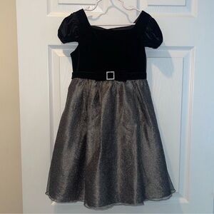 Black and silver dress